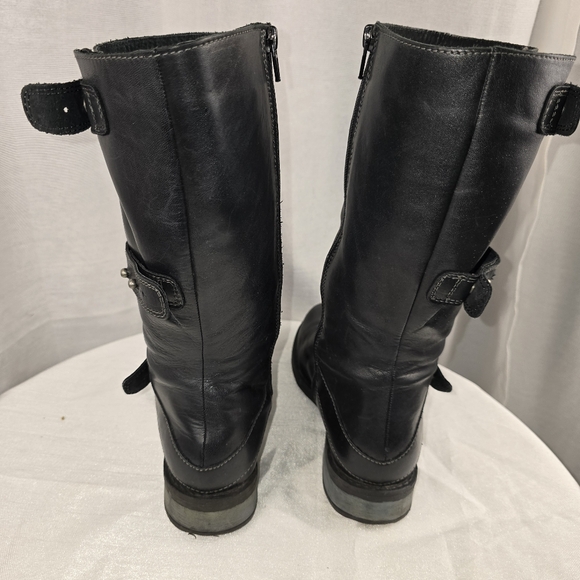 Eric Michael Laguna Black Moto Boots - Picture 3 of 13